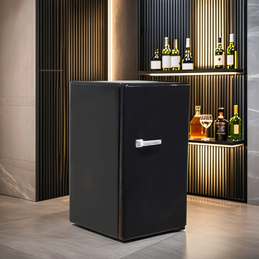 

Столешница бытовой домашний ретро-холодильник 80л вертикальный холодильник для домашнего супермаркета