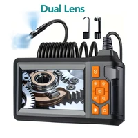 Cámara endoscópica industrial de doble lente, pantalla IPS de 4,3 pulgadas, HD1080P, cable rígido, boroscopio de inspección de tuberías y alcantarillado, resistente al agua IP67