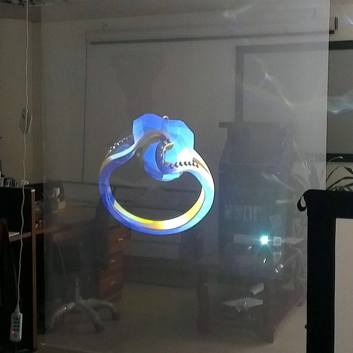 Customized 3D Hologram Film Holographic Screen Film with High Definition Transparent Rear Screen Projector Rear Projection Film