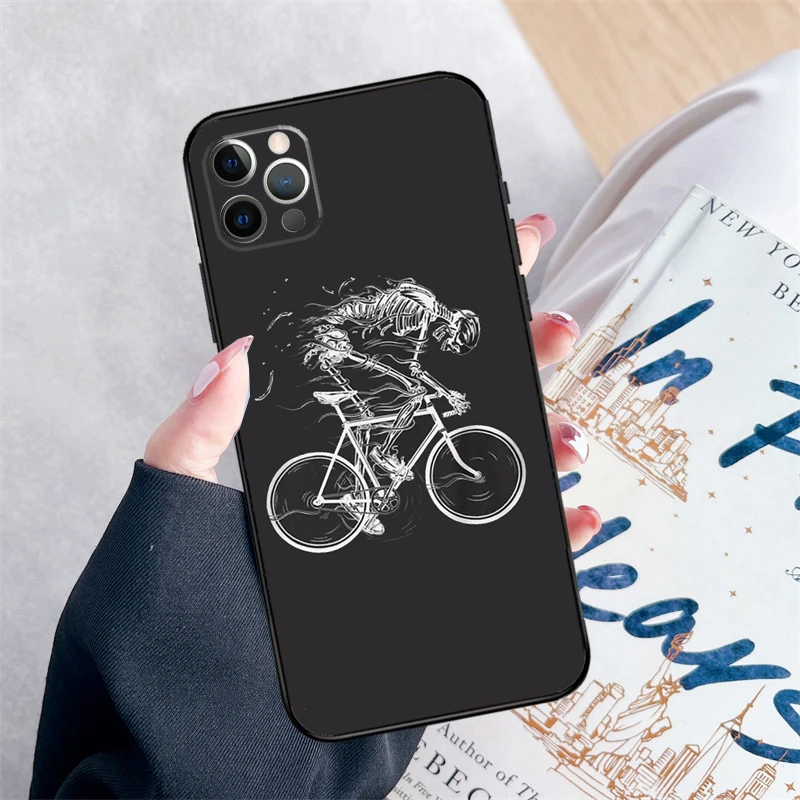 Mountain Bike Cycling Phone Case For iPhone 14 13 12 11 15 16 Pro Max Mini X XS Max XR 7 8 Plus Cover image 2