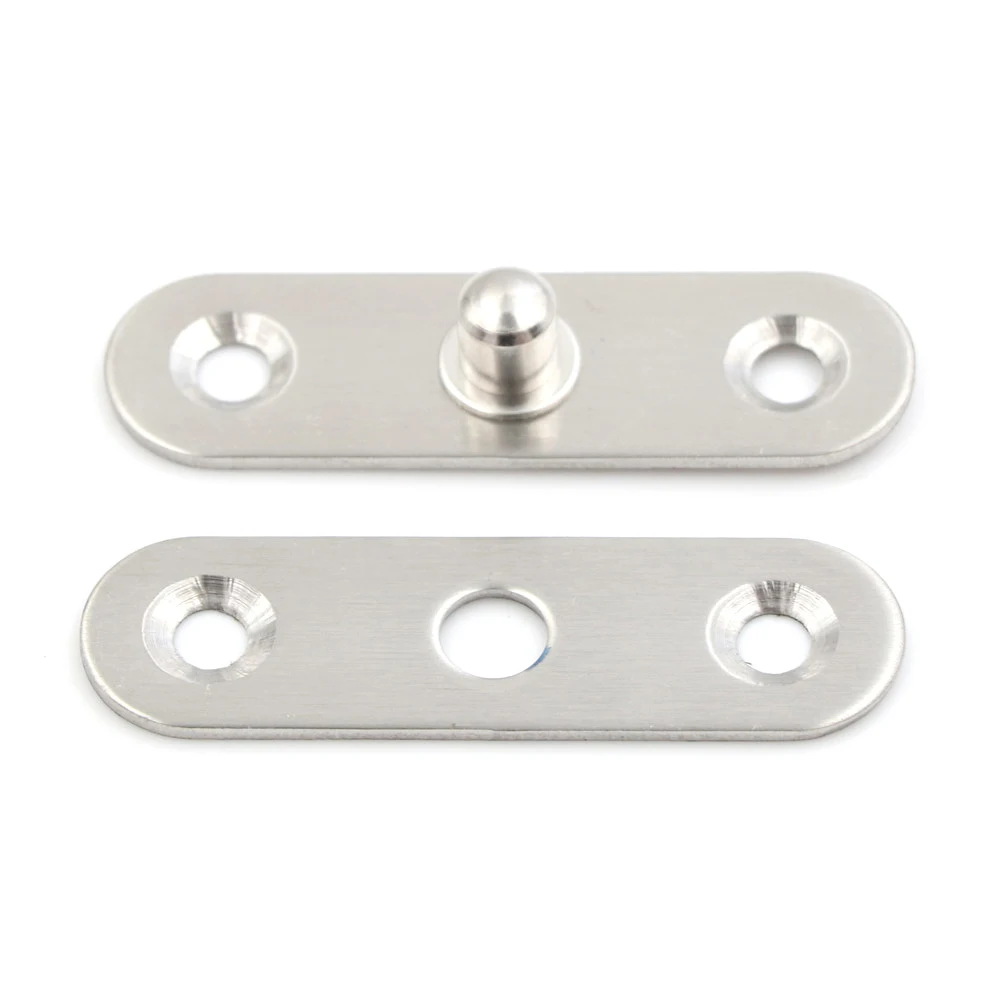 1pcs New 56mm L Hardware Stainless Steel 360 Degree Rotating Door Pivot Hinge Tone Rotar Weighted Shaft