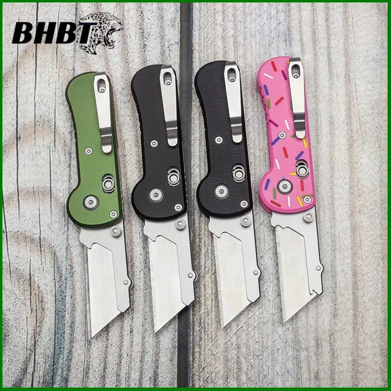 

BHBT Aluminum Alloy Folding Art wallpaper Knife, Portable Quick Opening Express Knife ，EDC Tool, Replaceable Blade