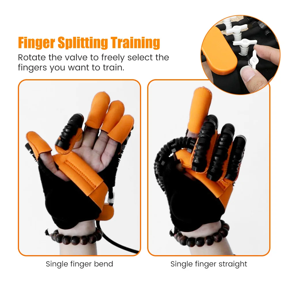 

Hand Rehabilitation Gloves Robot Device Stroke Hand Exerciser Hemiplegia Glove Stroke Recovery Equipment Finger Training Device