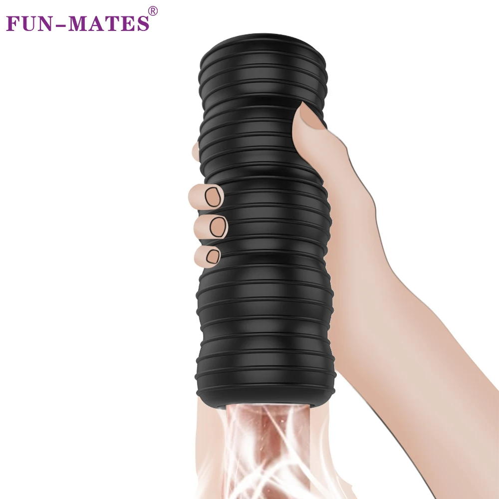 Male Silicone Masturbator Cup Pocket Pussy Artificial Vagina Oral Masturbador Penis Endurance Exercise Blowjob Sex Toys For Men