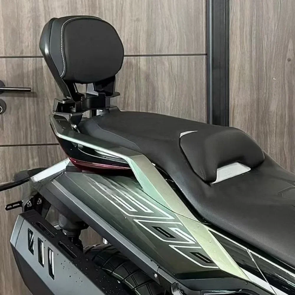 【Supreme quality】Aluminum alloy seat cushion accessory for ZONTES' new 368G motorcycle passenger backrest modification.