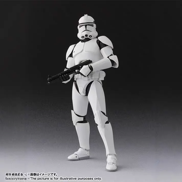 

Bandai Original STAR WARS Anime Model 1/12 CLONE TROOPER Action Figure Assembly Model Toys Collectible Action Figure Toy