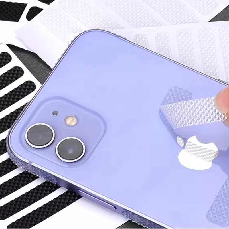 Custodia per cellulare da 20 pezzi Adesivi antiscivolo Nastro trasparente Protezione laterale Impugnatura impermeabile Maniglia universale per gioco per tablet