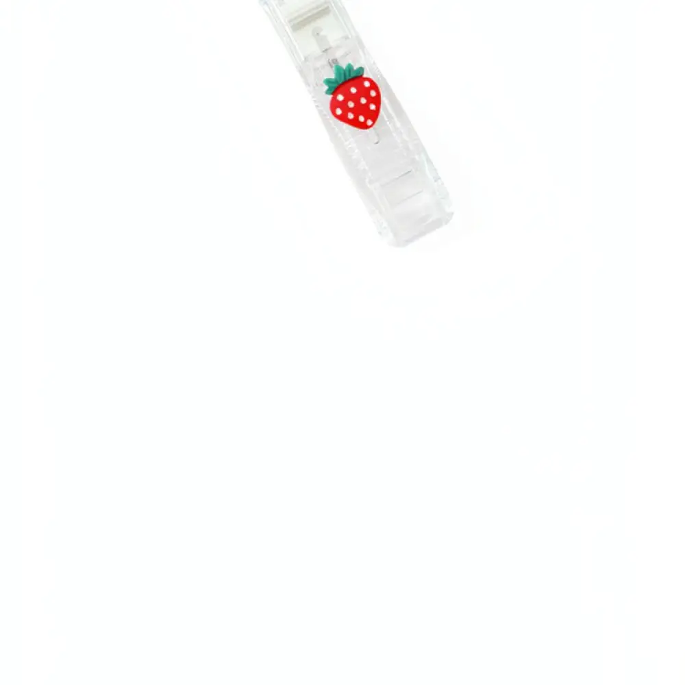 Creative Push Style Paper Fastener Dispenser Cute Cartoon Binder Clip For Office Study Desk File Storage