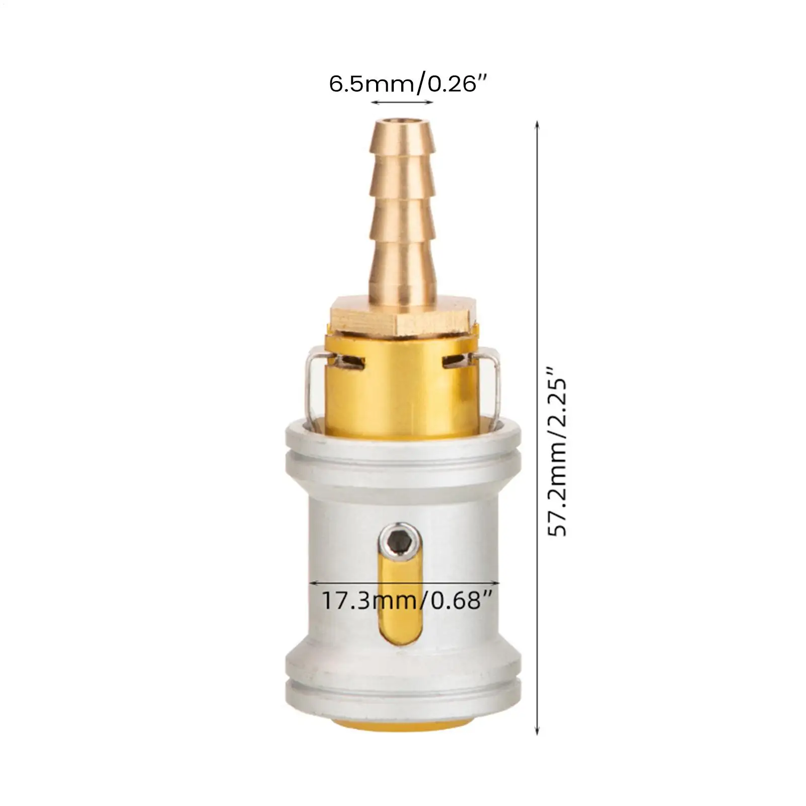 Tire Inflator Nozzle Solid Brass Automotive Accessory Tire Inflator Air Chuck Tool For Vehicles Trailer RV Sedan Pickup
