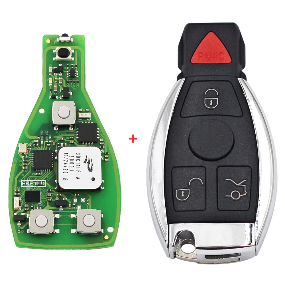 Xhorse Keyless Go FBS3 VVDI BE Smart Key 3/4 Button  315mhz 433mhz One Button Start for MB W204 W207 W212 W164 W166 W221 CLK