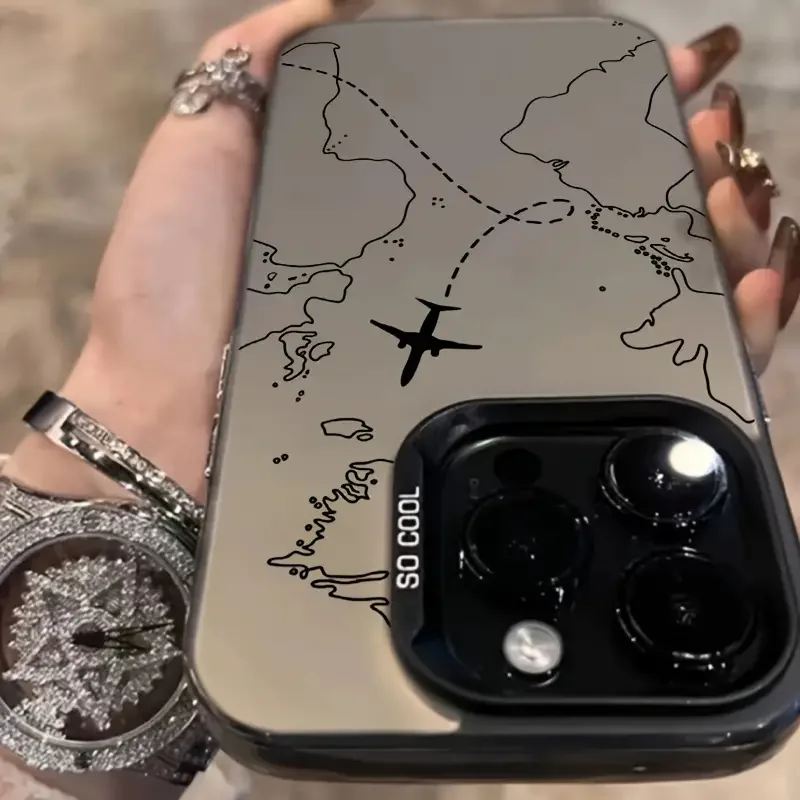 Aircraft line Case For iPhone 15 Pro Max Cases iPhone 11 12 13 14 Pro XS Max XR X 7 8 Plus Soft Shockproof Bumper Back Cover