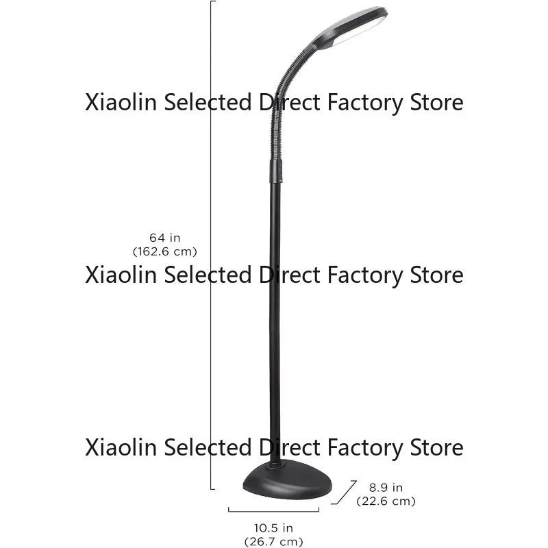 lampada-da-terra-led-a-spettro-completo-con-luminosita-regolabile-collo-flessibile-e-controlli-semplificati-riduce-l'affaticamento-degli-occhi-in-offerta