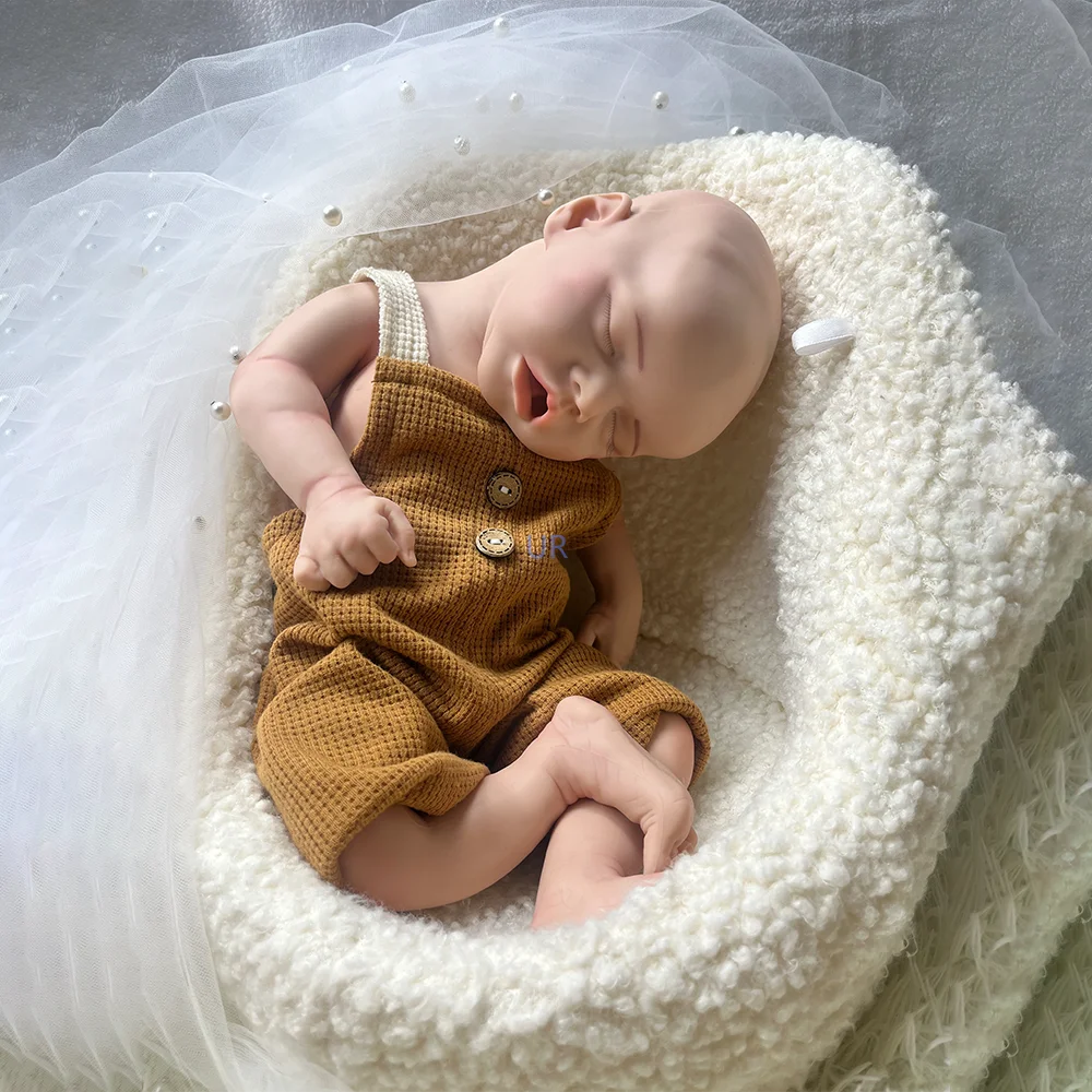 リアルなシリコン生まれ変わった赤ちゃんの女の子の人形、柔らかい重みの花嫁、marshmallow、本物のヨーロッパ、18インチ