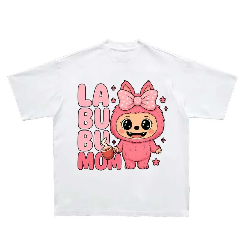 

“Bulala Mom: Pink - furred, bow - adorned, coffee - holding—sweet design for Bulala T - shirts.”