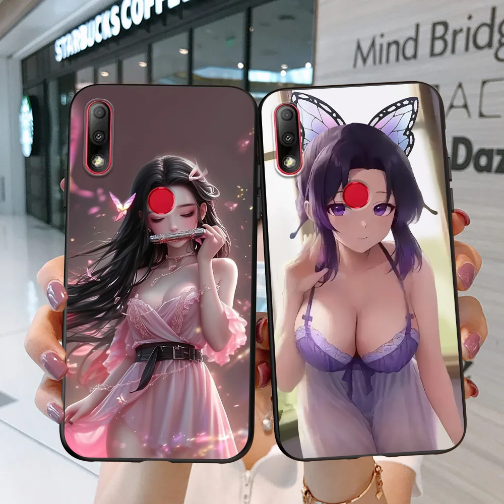 Case For ASUS Zenfone max ZB634KL Case Phone Back Cover Soft Silicon Black Tpu Demon Slayer NezukoBikini