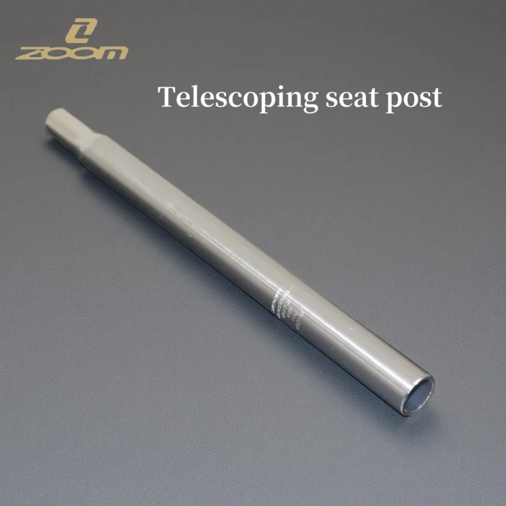 

ZOOM lightweight aluminum alloy seat tube Φ27.2mm durable universal saddle rod bicycle seat tube silver Bicycle Seat Tube