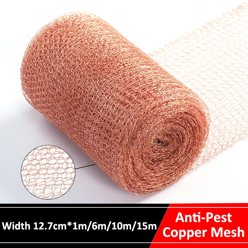 1m-15m Anti-Pest malla de cobre Anti-caracol red de alambre de cobre red Flexible roedor red de cobre alambre protegido planta suministros de jardín