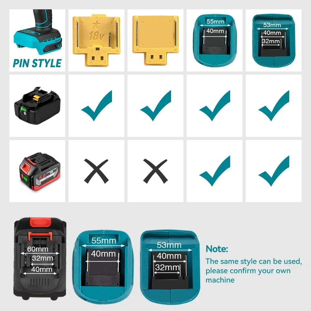 Batteria ricaricabile agli ioni di litio di ricambio 18V 6.0Ah con indicatore LED ad alta capacità per batteria per utensili elettrici Makita