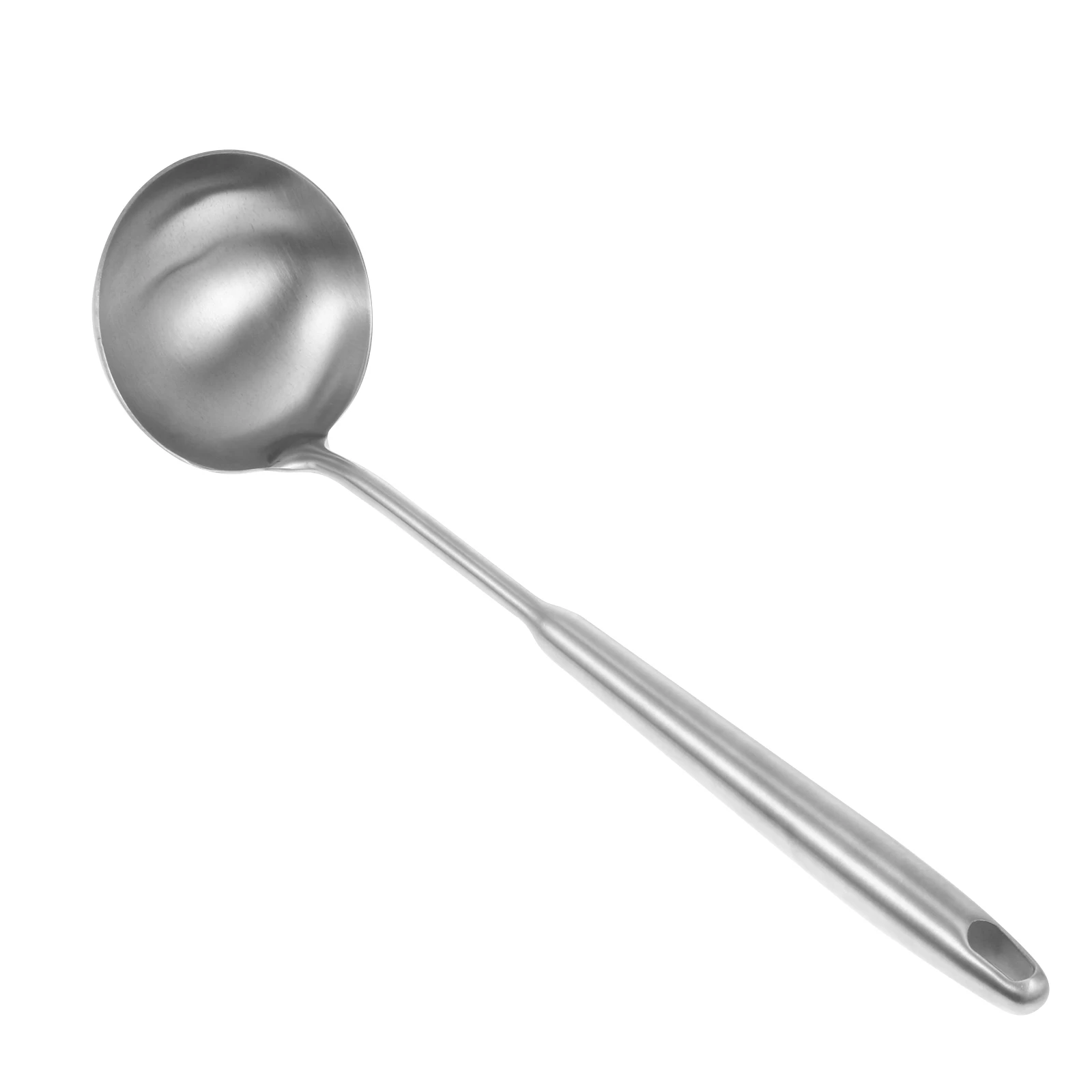 

1pc Stainless Steel Soup Ladle Kitchen Spoon Rustproof Hot Pot Scoop Long Handle Food Grade 304 Practical Kitchenware Easy Clean