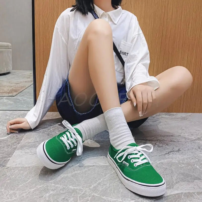 Kawaii scarpe di tela per le donne dolce estate Zapatillas Mujer 2022 moda carino stile coreano studenti indossano scarpe vulcanizzate ogni giorno