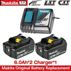 18V 6.0Ah Makita Original With LED lithium ion replacement LXT BL1860B BL1860 BL1850 Makita rechargeable power tool battery