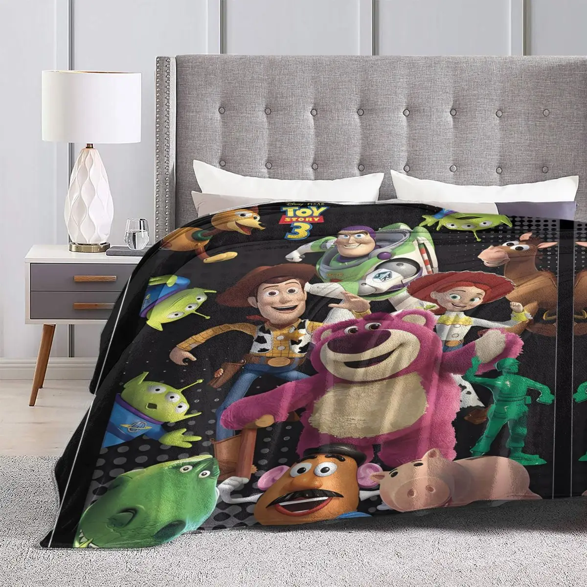 Toy Story Buzz Lightyear Blanket Woody Soft Fashion Plush Throw Blanket For Couch Chair Camping Flannel Bedspread Bed Cover