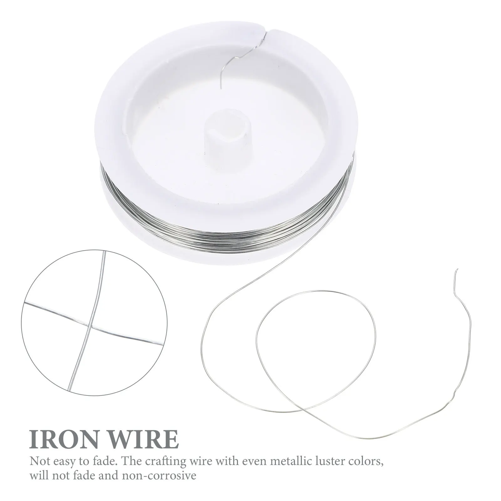 2 لفات سلك حديد ملون لتقوم بها بنفسك الحرفية انحناء خفيفة الوزن غير قابلة للتآكل أسلاك فنية لصنع المجوهرات لوازم الحرف اليدوية