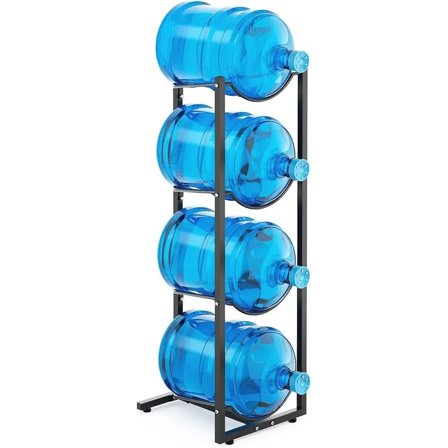 

5 Gallon Water Jug Holder 4 Tier Water Jug Stand Holder for 5 Gallon Water Dispenser 5 Gal Water Bottle Storage Rack Organizer f