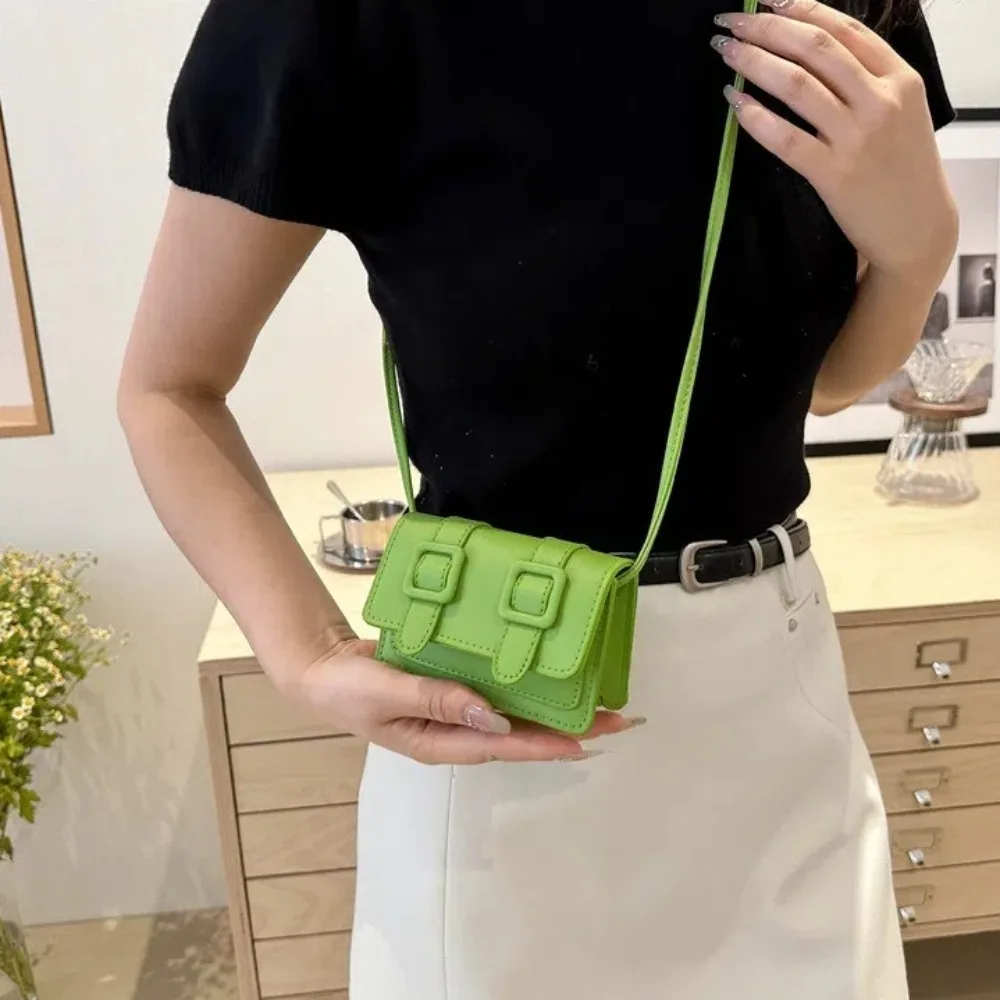 

Модные мини-сумки-мессенджеры из искусственной кожи с пряжкой, сумки через плечо, однотонные женские сумки Cambridge