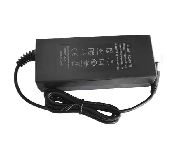 Power Adapter 12V 6.5A, Barrel 5.5/2.1mm, 2-Prong, TY1200650Z1mn