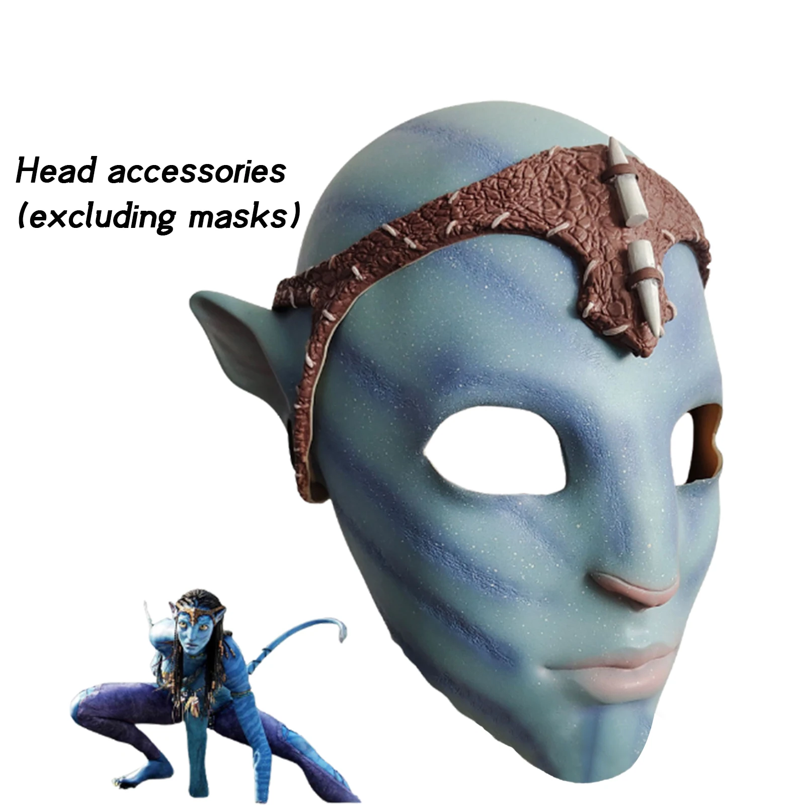 

Костюм для косплея Аватара: Путь к воде, парик и аксессуары, реалистичный комплект для ролевых игр на вечеринках и конвентах