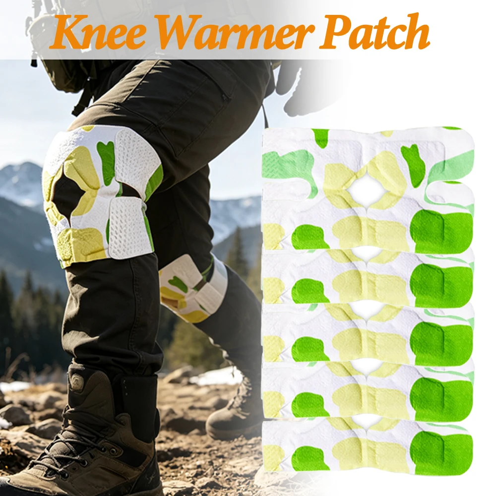 Knee Warmer Self-heating Long-lasting Heating Leg Warm Stickers Joint Hot Compress Disposable Outdoor Winter Sports Accessories