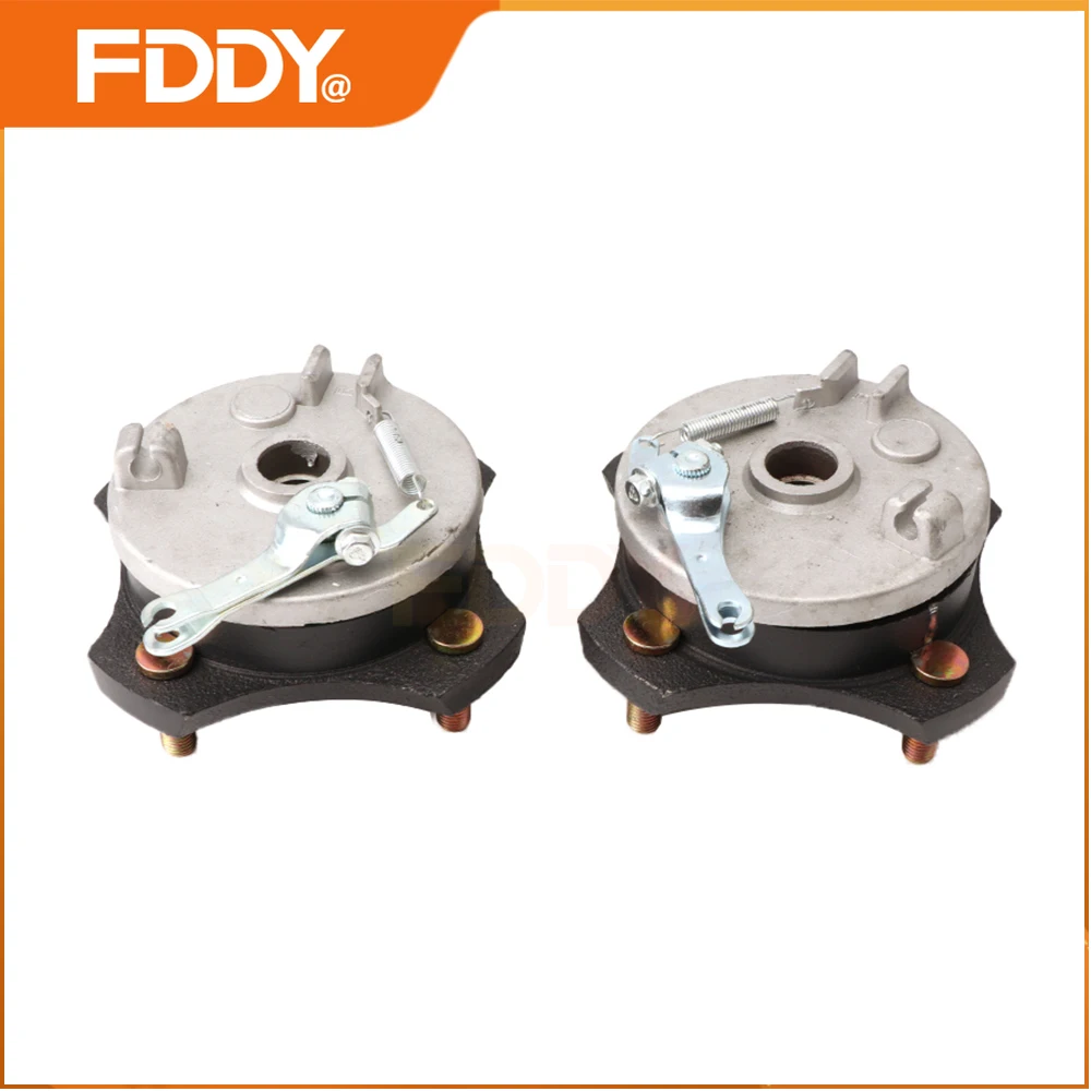 FDDY 110mm M10*4 Stud Left/Right Brake Drum Wheel Hub With Cover For 110cc 125cc 150cc Electric ATV Go Kart UTV Buggy Quad Bike