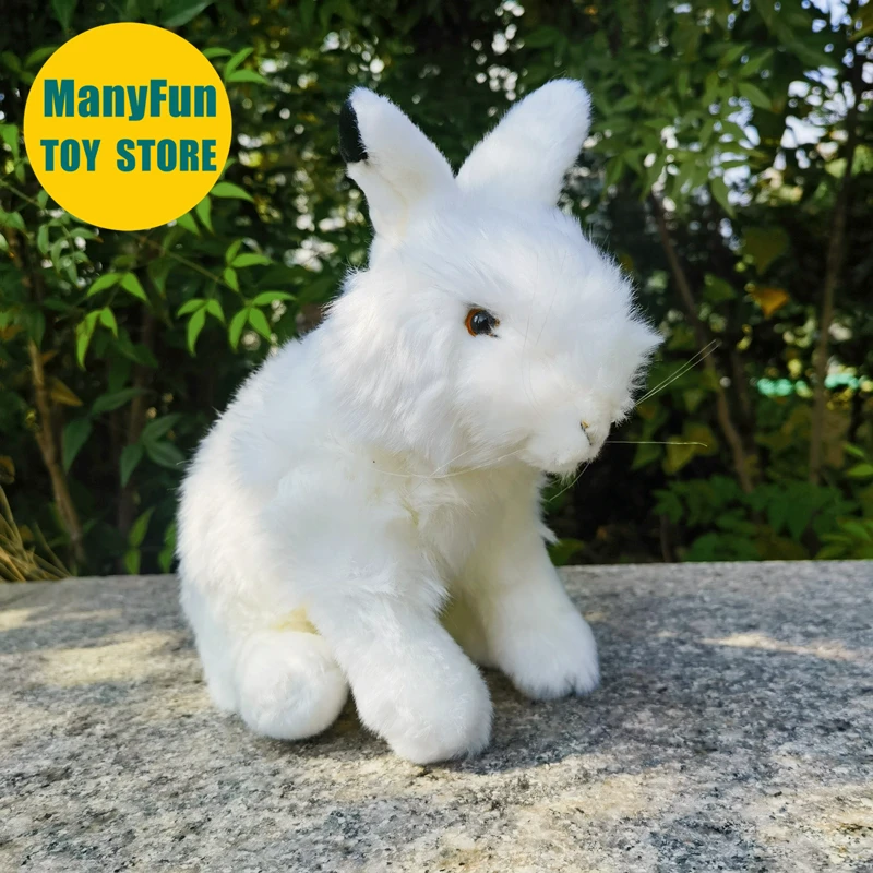 

Арктический Заяц Высококачественный Кролик Плюшевый Горный Заяц Плюшевая Игрушка Реалистичный Снежный Кролик Мягкая Животное Имитация Куклы Каваи Игрушка