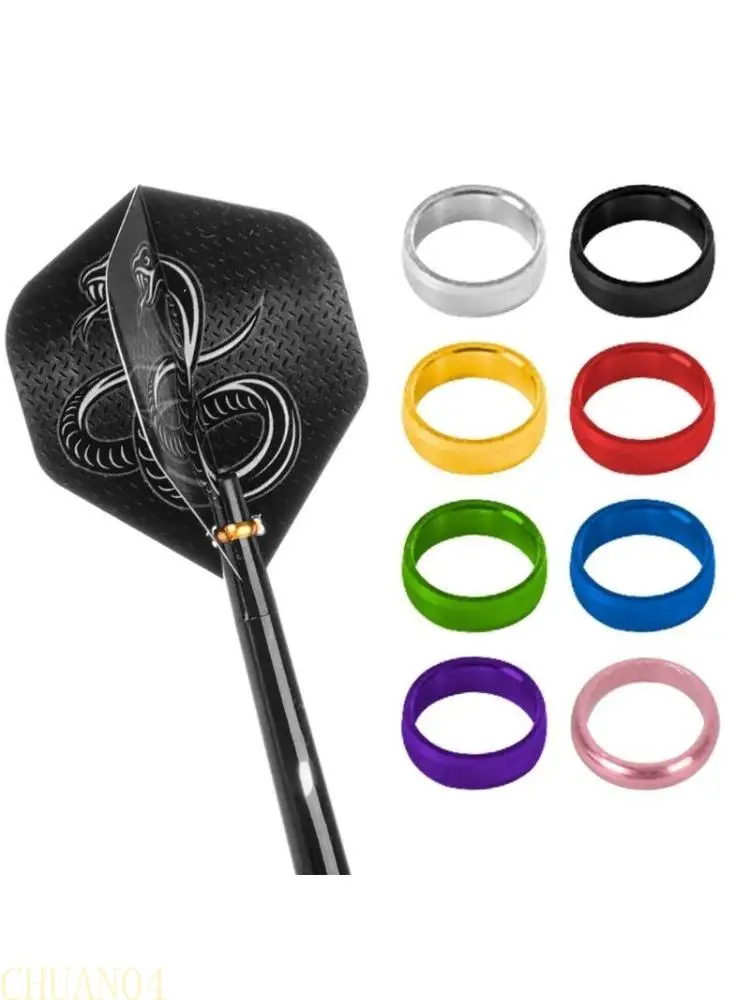 

A1A2 6Pcs Dart Flight Wing Savers Protectors Aluminum Alloy Dart Wing Corrector Dart Shaft Protectors Dart Flights Rings Set