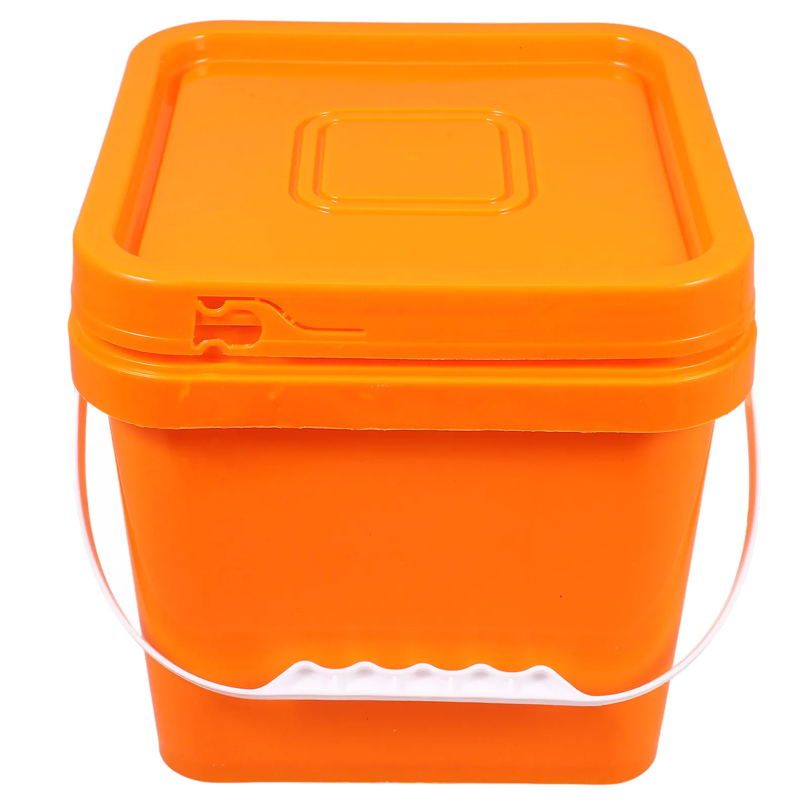 Lightweight Plastic Paint Bucket with Tight Seal Lid and Comfortable Handle for Art Painting Pigment Storage Container Bin