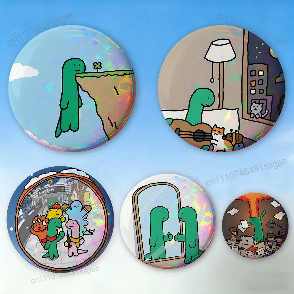 

J-JOGUMAN Studio D-Dinosaur Badge Pins For Friend, Backpack, Clothing, Collectible Accessories, Jewelry Gift