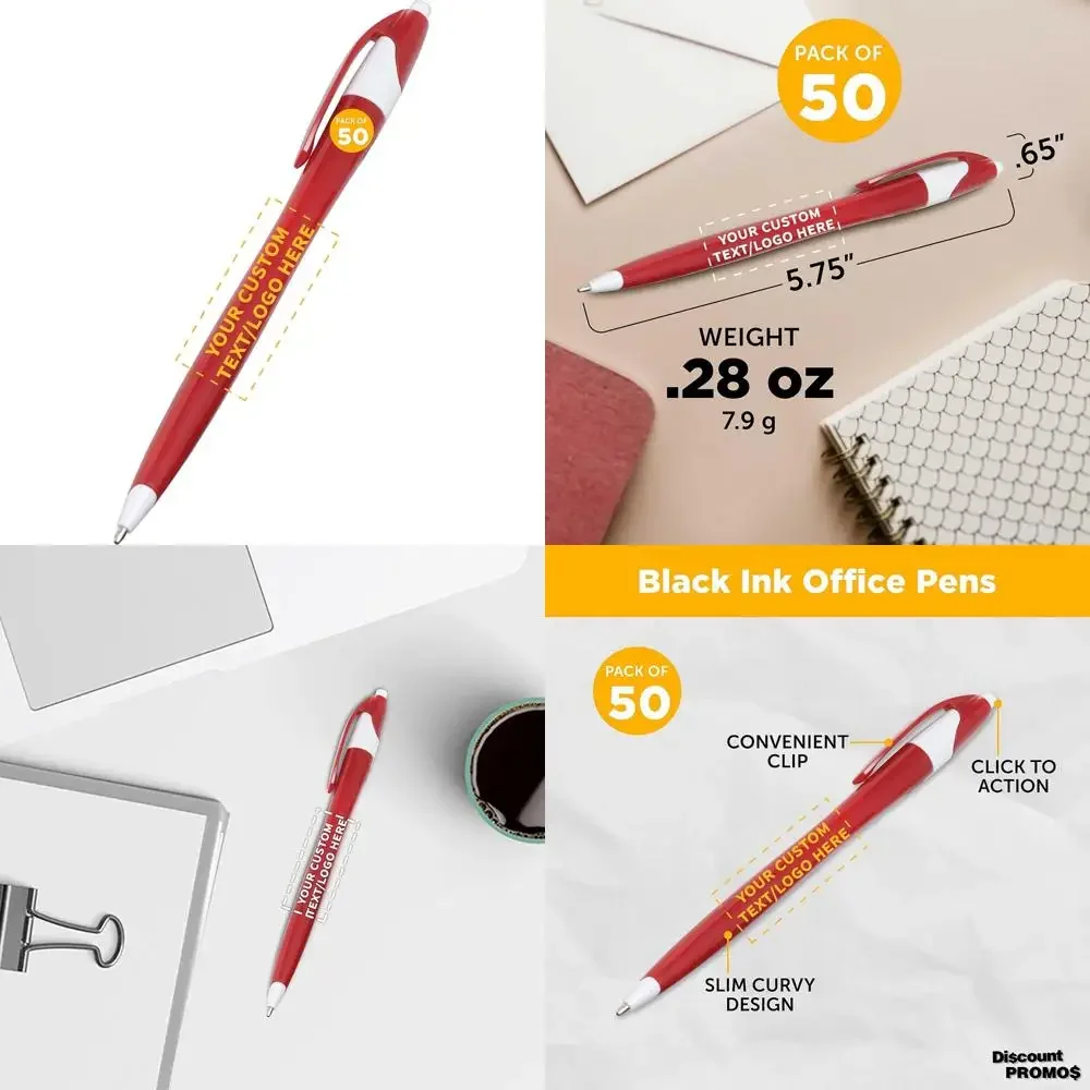 

Изготовленный набор двухцветных офисных ручек, персонализированный набор из 50 штук с черными чернилами, идеально подходит для школы, бизнеса и путешествий.