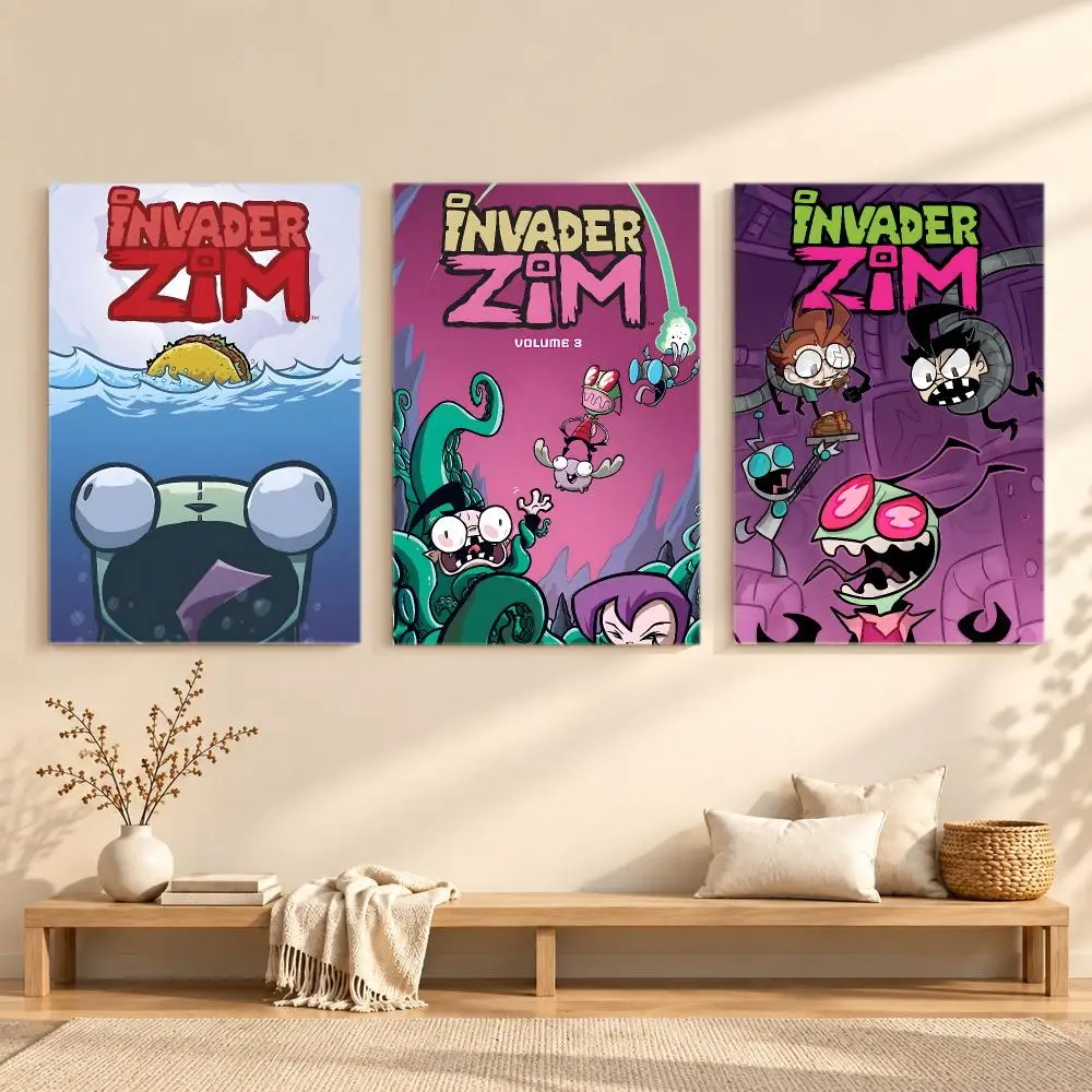 Animated Series Invader Zim Poster Series Print Unframed Aesthetic Wall Decor Gift Living Room Bedroom