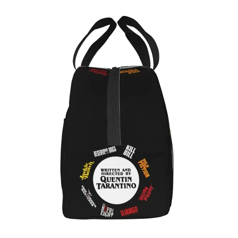 Quentin Tarantino Film Lunch Box Women Cooler Thermal Food Insulated Lunch Bag School Children Student Reusable Picnic Tote Bags