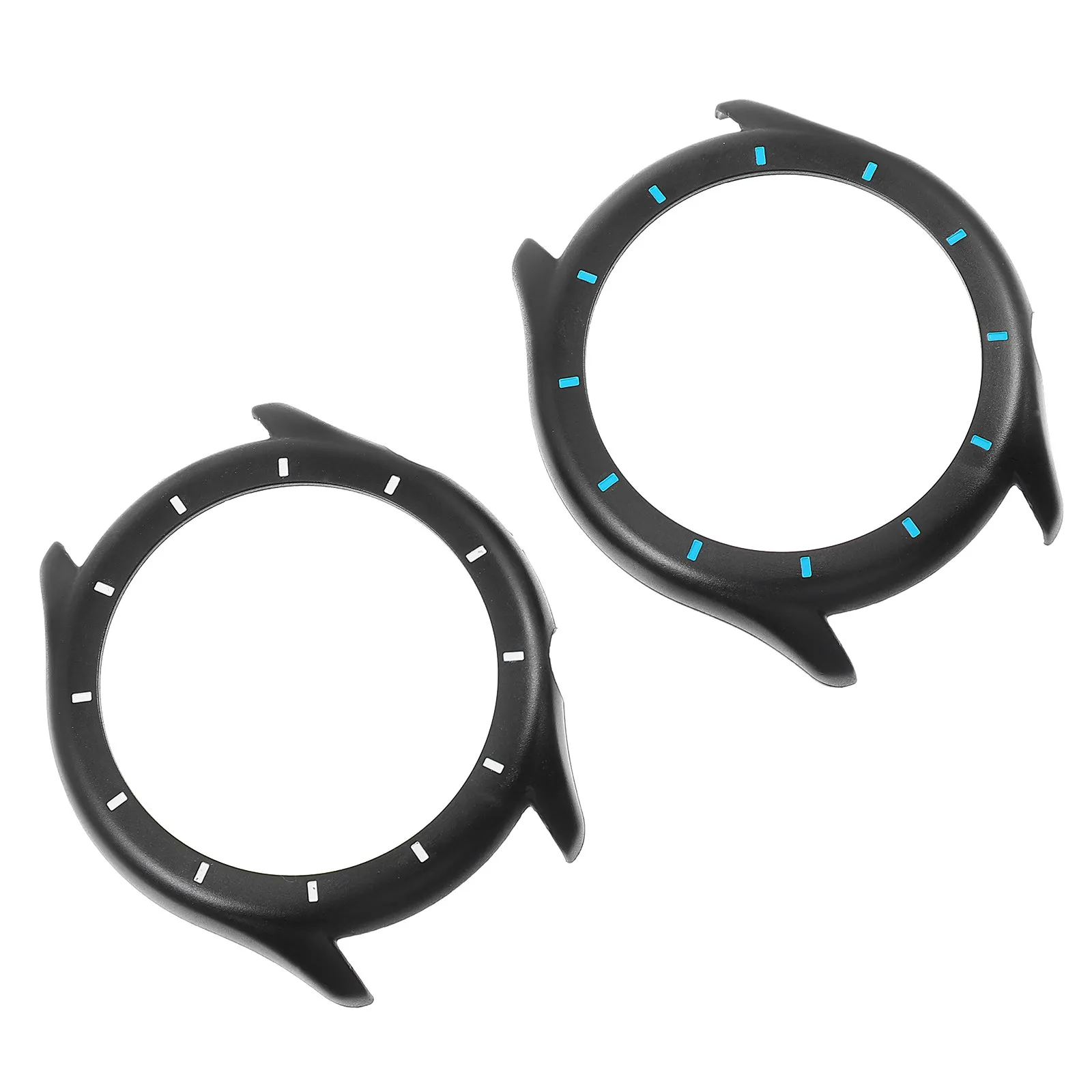 

Защитный чехол для часов из поликарбоната, двухцветный, 2 шт., простая конструкция, текстура, устойчивая к царапинам, усиленный корпус для часов, легкий, удобный в использовании