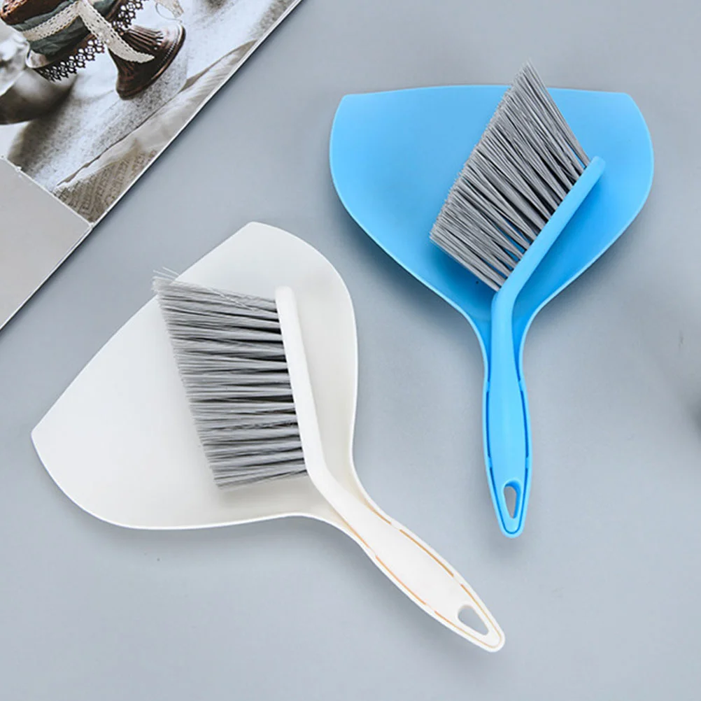 

1Set Mini Desktop Cleaning Set Dustpan Broom Compact Cleaning Tools for Household Office Pet Surface Debris Removal Supplies