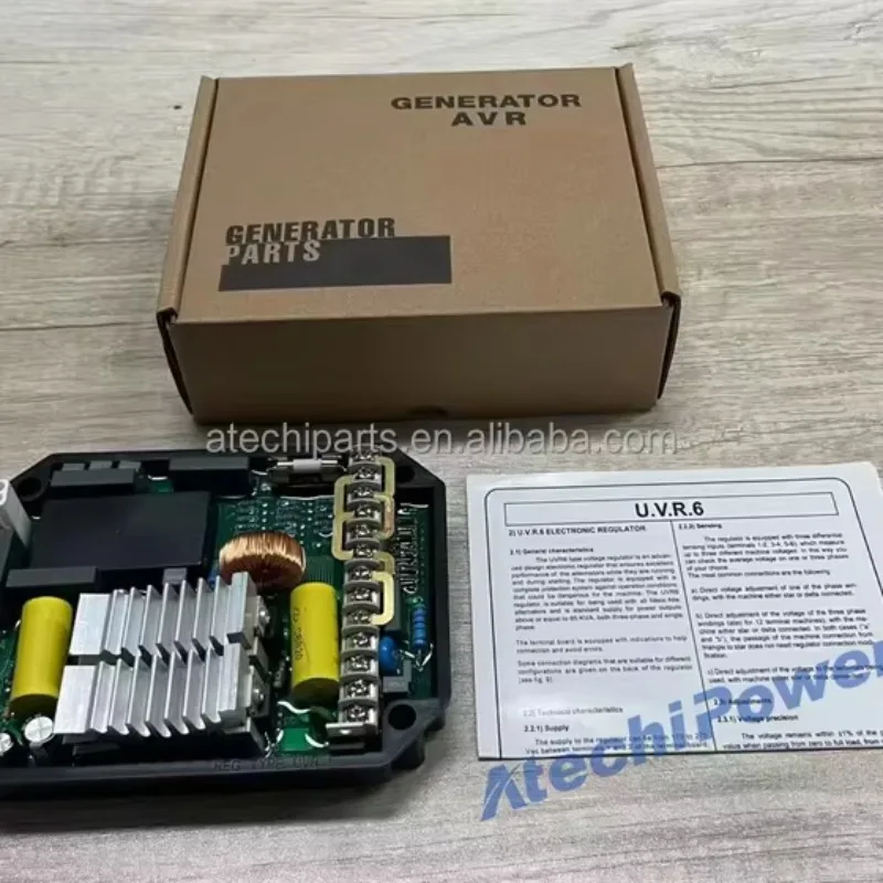 

AVR UVR6 Automatic Voltage Regulator UVR6 Brushless AVR Generator Alternator Genset Parts Uvr6