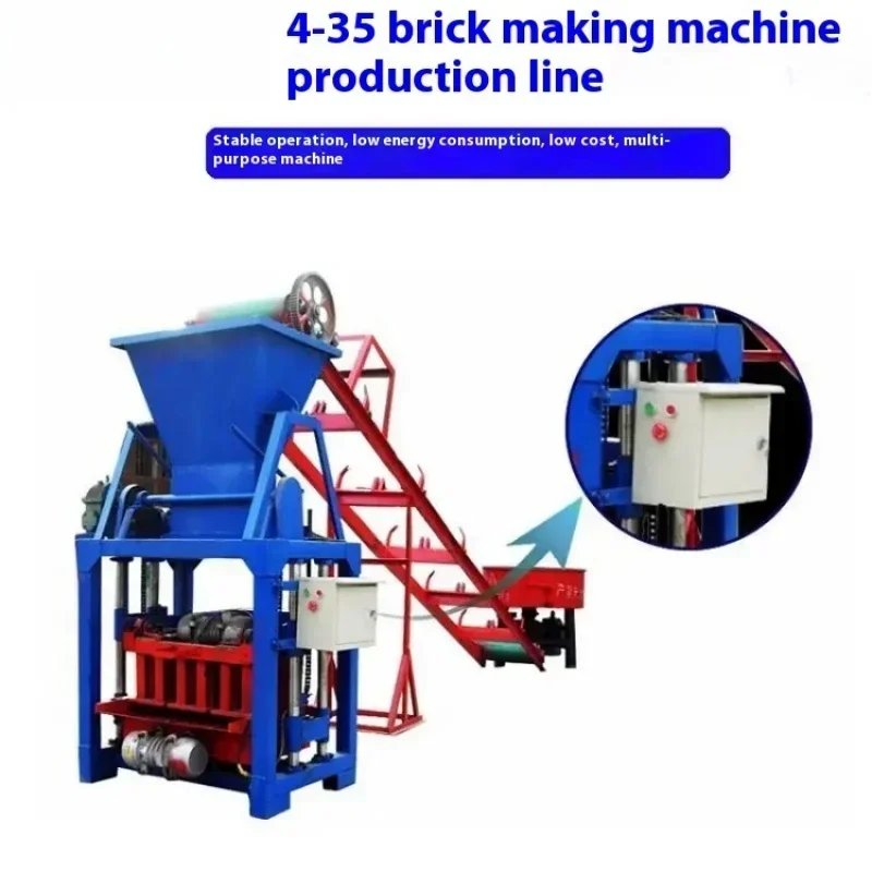 Small Manual Semi Automatic Mobile Interlocking Paving Brick Making Machinery Cement Bricks Machine Price Paving Brick Cutter