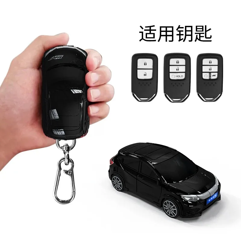 For Honda Vezel Appearance For Honda CRV Accord Civic Vezel XRV URV HRV Pilot Fit Freed Smart Remote Car Key Case Cover Chain