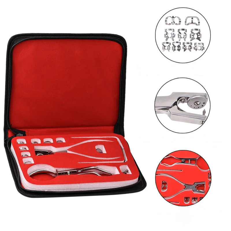 

1 Set Dental Dam Perforator Dental Dam Rubber Barrier Perforation Punching Pliers Orthodontic Tools Dam Clamps For Dental Clinic