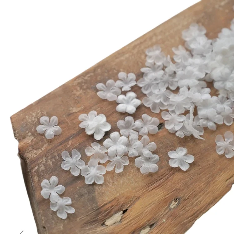 

100PCS/Pack .1.5CM High Quality Organza Petals DIY 3D Flower. Handmade Decorative Flower Pieces Wedding Dress Veil Accessories