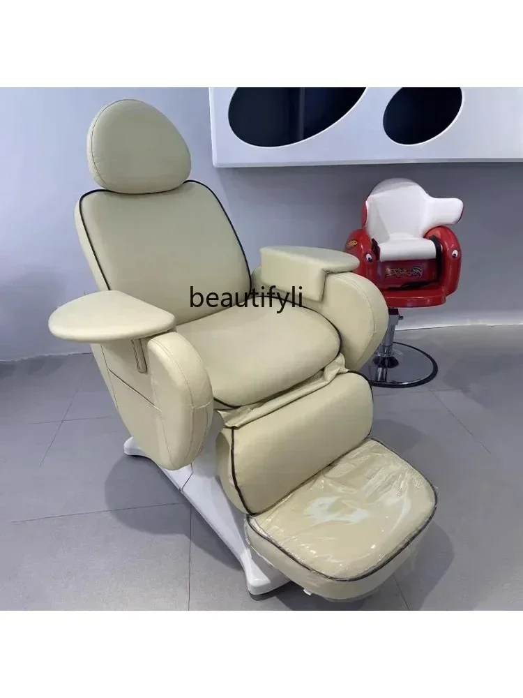 LXLJYHead Therapy Electric Beauty Hair Chair Multifunctional Eyebrow Shaving and Putting down Physiotherapy Health Care ChairSSS