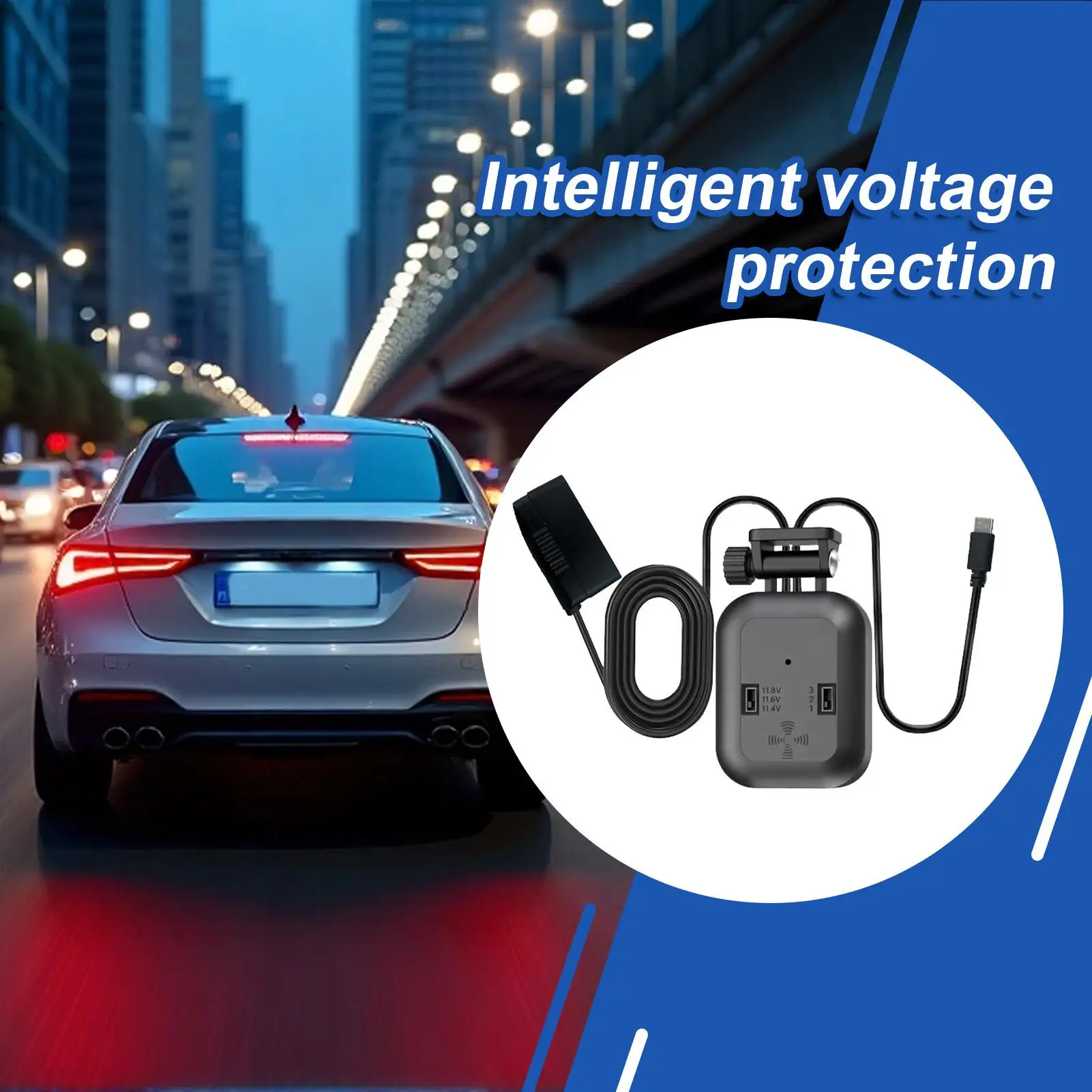 For Parking Lot Powering Cable For Car Camera Automotive Recorder Cord With Low Voltage Protection Radar Detector Charger Cable