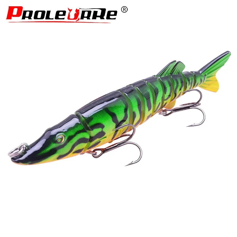 

1Pcs Wobblers Swim bait 9 Sections Jointed 12.5cm 22.5g bait Realistic Carp Fishing Lure Crankbait Isca Pesca Fishing Tackle